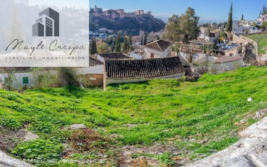 ESPECTACULAR SOLAR EN EL SACROMONTE  PARA CONSTRUIR 1000 M2 CON VISTAS DIRECTAS A LA ALHAMBRA - GRAN