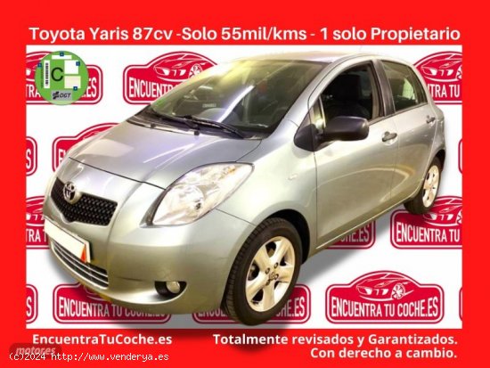 Toyota Yaris 1.3 VVT-i Blue de 2008 con 5.550 Km por 7.990 EUR. en Tarragona