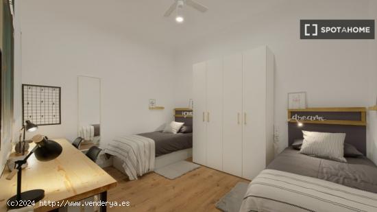 Cama en habitación compartida en piso de 7 habitaciones en Barcelona - BARCELONA