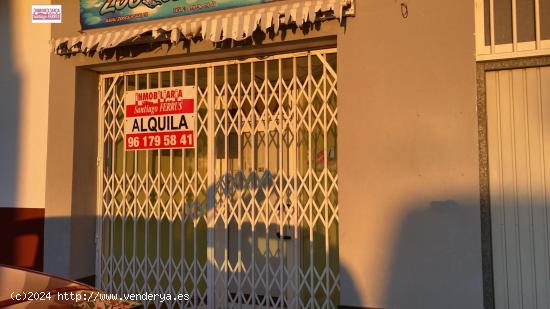 ALQUILER DE LOCAL COMERCIAL EN ALMUSSAFES (VALENCIA)  Totalmente acondicionado - VALENCIA