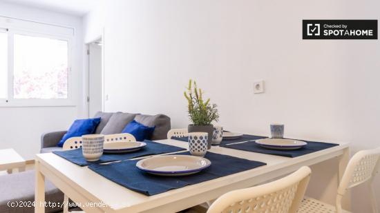 Slick apartamento de 1 dormitorio en alquiler en Sants - BARCELONA