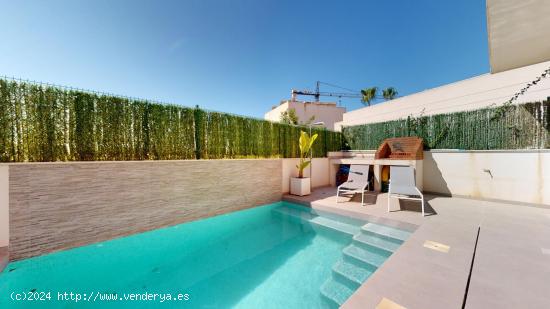 Espectacular Villa de obra nueva con piscina privada en zona Castelar - San Pedro del Pinatar - MURC