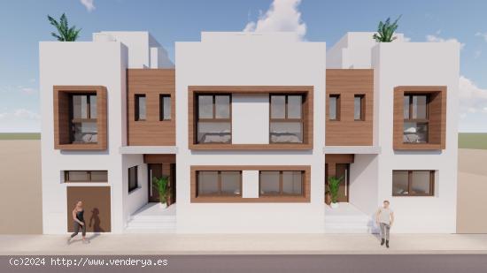 ADOSADOS DE OBRA NUEVA EN SAN JAVIER. 3 DORM. 2 BAÑOS. PISCINA PRIVADA. AMPLIA TERRAZA. - MURCIA