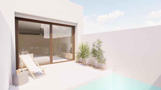 ADOSADOS DE OBRA NUEVA EN SAN JAVIER. 3 DORM. 2 BAÑOS. PISCINA PRIVADA. AMPLIA TERRAZA. - MURCIA