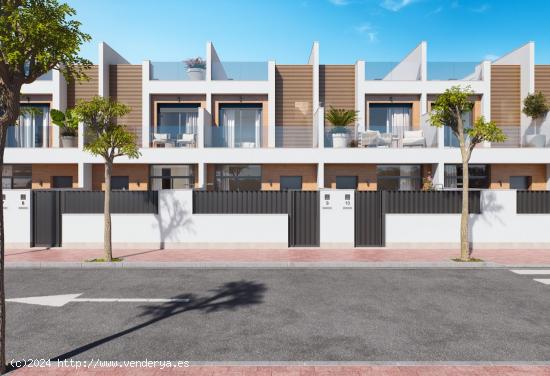 ADOSADO OBRA NUEVA EN SAN PEDRO DEL PINATAR. 4 DORM. 3 BAÑOS. TERRAZA. PARCELA. - MURCIA