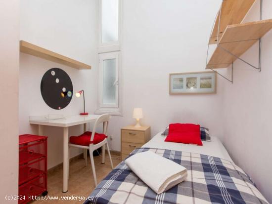 Acogedora habitación con escritorio en piso de 8 habitaciones, Lavapiés- Mujeres - MADRID