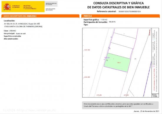 Suelo urbano en venta  en Santa Coloma de Farners - Girona