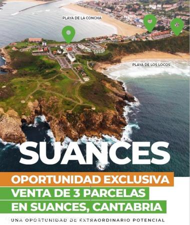 VENTA CONJUNTA DE 3 PARCELAS EN SUANCES - CANTABRIA