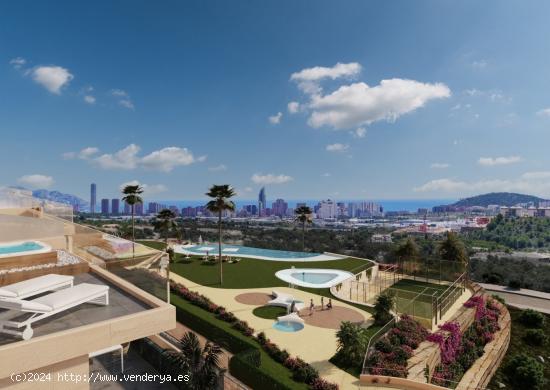 NUEVO COMPLEJO RESIDENCIAL EN FINESTRAT CON VISTAS AL MAR!!! - ALICANTE