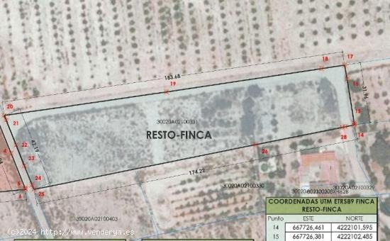 PARCELA RÚSTICA EN VENTA, FORTUNA - MURCIA