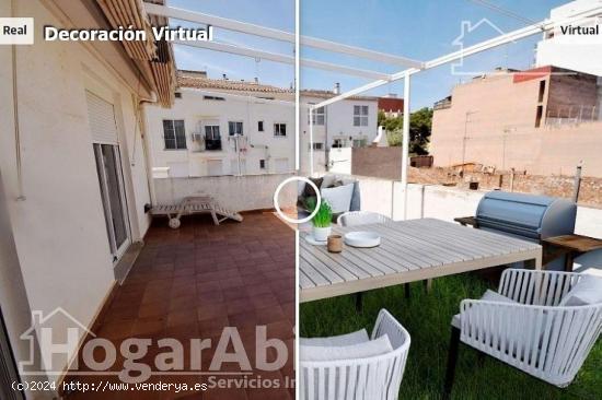 AMPLIO Y PRECIOSO ÁTICO CON GRAN TERRAZA, BALCÓN, ASCENSOR Y TRASTERO - CASTELLON