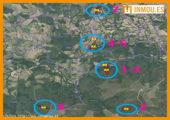 Se venden 7 Fincas rústicas en el entorno de Montederramo, Ourense - ORENSE