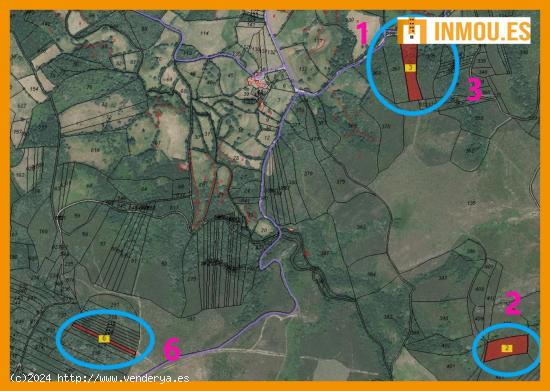 Se venden 7 Fincas rústicas en el entorno de Montederramo, Ourense - ORENSE