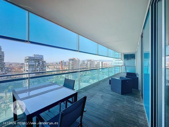 Fantastique appartement moderne avec terrasse et vue sur la mer à Diagonal Mar. - BARCELONA