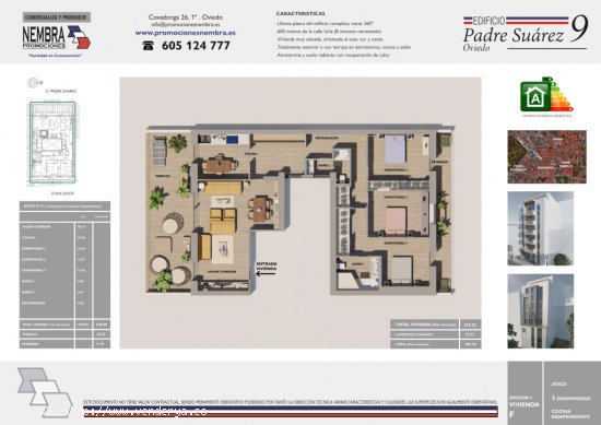  Piso de Obra Nueva en Venta en Oviedo Asturias AYUNTAMIENTO 