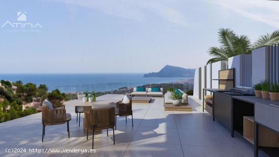 Magnífica villa de lujo con vistas al mar en la Urbanización Altea Hills, licencia de obra concedi