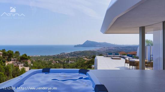 Magnífica villa de lujo con vistas al mar en la Urbanización Altea Hills, licencia de obra concedi