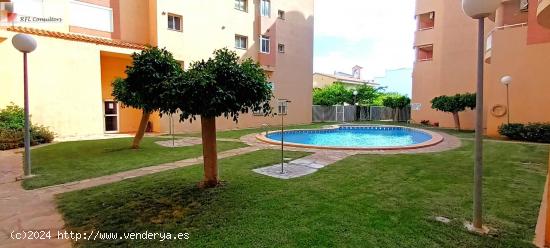 APARTAMENTO EN URBANIZACION CON PISCINA A 30 METROS DE LA PLAYA - CASTELLON