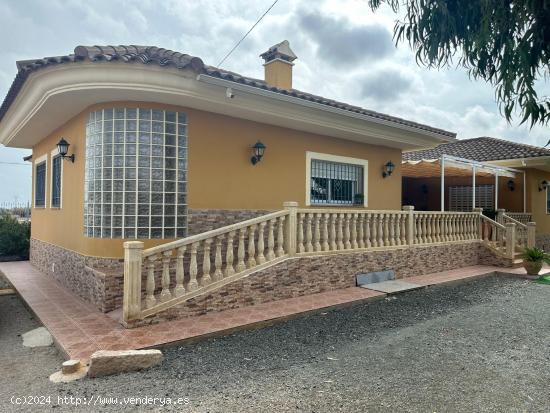 CHALET DE LUJO + CASA ADICIONAL Y TERRENO CON OLIVOS EN TERCIA - MURCIA