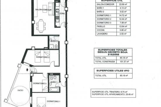 Parcela con infografia realizada y en vigor de proyecto de 1,2 o hasta 3 viviendas y local comercial