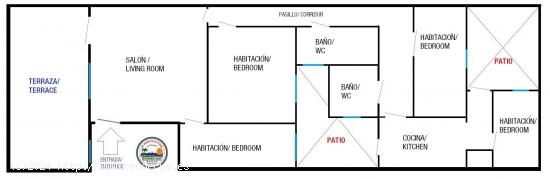 Amplia vivienda en una planta completa, con garaje privado incluido. - ALICANTE