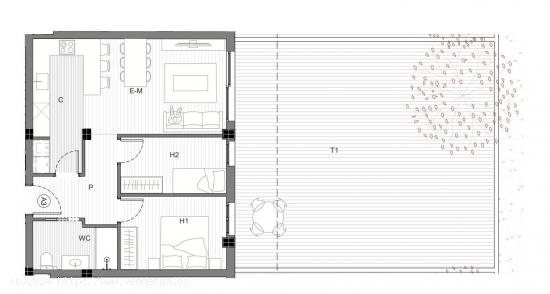 NUEVA PROMOCIÓN - Piso de 2 hab. 1 baños con terraza - - BARCELONA