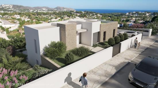  Villa nueva en construcción con vistas al mar en una zona codiciada de Moraira - ALICANTE 