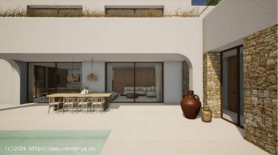 Proyecto de nueva construcción estilo Ibiza cerca de la playa de El Portet - ALICANTE