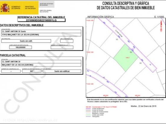 Suelo Urbanizable en venta  en Maçanet de La Selva - Girona