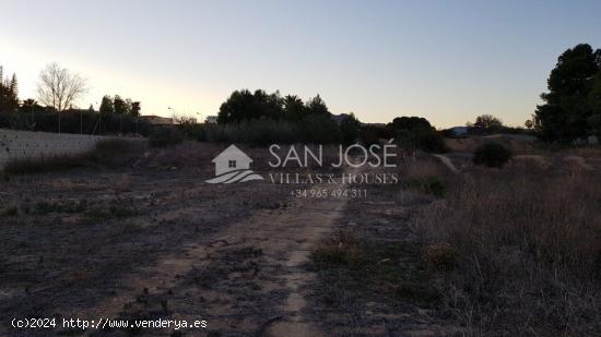 VENTA DE TERRENO RUSTICO EN ASPE - ALICANTE