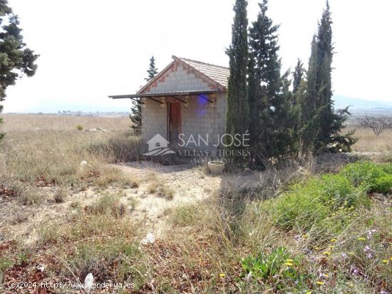 SE VENDE PARCELA CON CASITA A TRES KILÓMETROS DE LA ROMANA - ALICANTE