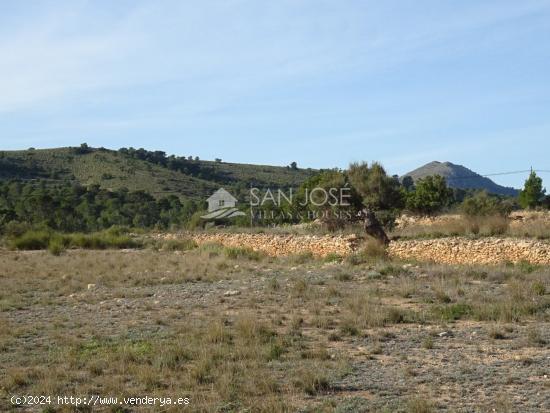 SE VENDE TERRENO RUSTICO EN HONDÓN DE LAS NIEVES ZONA CANALOSA - ALICANTE