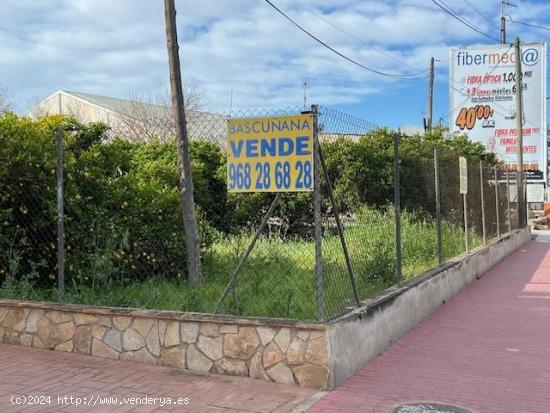 VENTA PARCELA EDIFICABLE LLANO DE BRUJAS - MURCIA