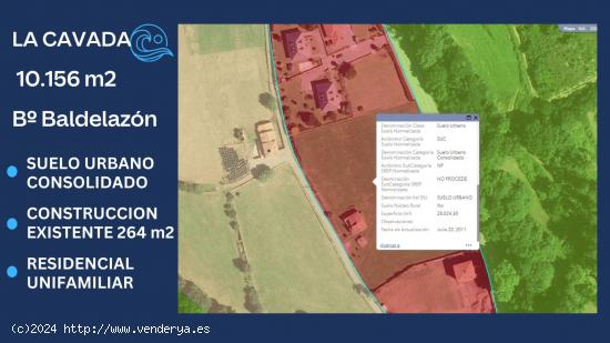 Terreno urbano consolidado de 10.156 m2 con 264 m2 construidos, La Cavada, Riotuerto, Cantabria - CA