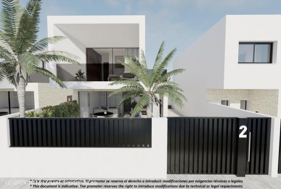 VENTA-OBRA NUEVA-VILLA - SAN PEDRO - 3 DORMITORIOS + 3 BAÑOS -112 M2 - 190 M2 PARCELA-DESDE 329.000