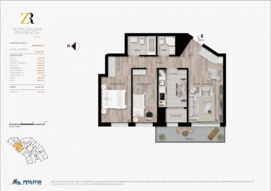 ZORROZAURRE RESIDENCIAL CON IMPRESIONANTES VISTAS DESDE 290.000€ MAS IVA - VIZCAYA