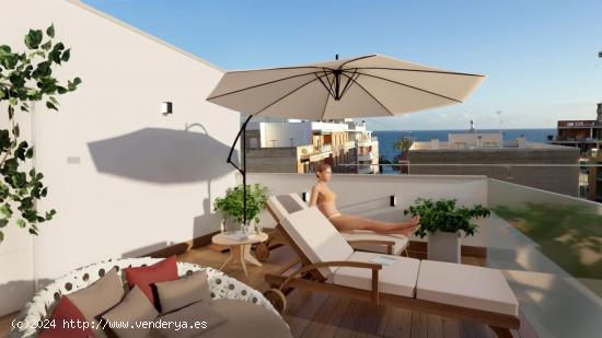 Apartamento con piscina comunitaria a 350 m de la playa de El Cura en Torrevieja - ALICANTE