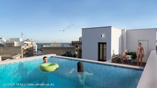 Apartamento con piscina comunitaria a 350 m de la playa de El Cura en Torrevieja - ALICANTE