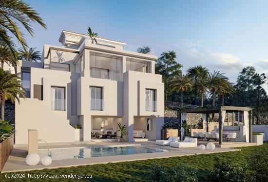 Moderna villa de 6 dormitorios y 6 baños con vistas a la Montaña.  Nueva Andalucía, Marbella - MA