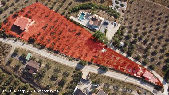 Terreno Rústico de 3.750 metros, con casa de apero, olivares y edificación sin terminar. - MALAGA