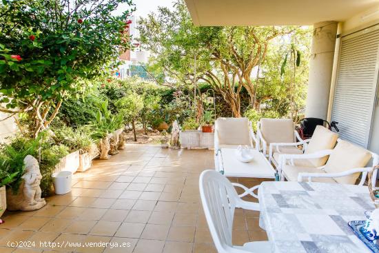 Hermosa planta baja con terraza, piscinas y a un paso de la playa - BALEARES