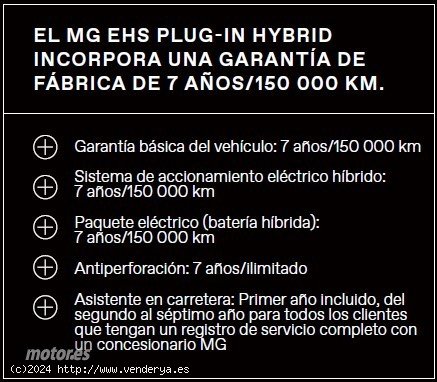 MG EHS 1.5T PHEV Luxury de 2023 con 12.000 Km por 25.990 EUR. en Madrid