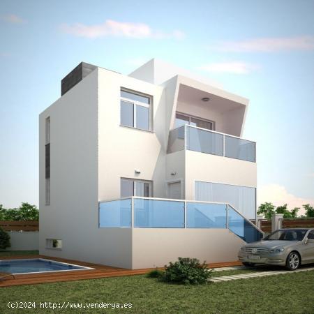  VENTA-OBRA NUEVA-VILLA CISNE-BUSSOT-ALICANTE-3D-3B-PARCELA 595 M2-PRECIO 555.900 EUR - ALICANTE 