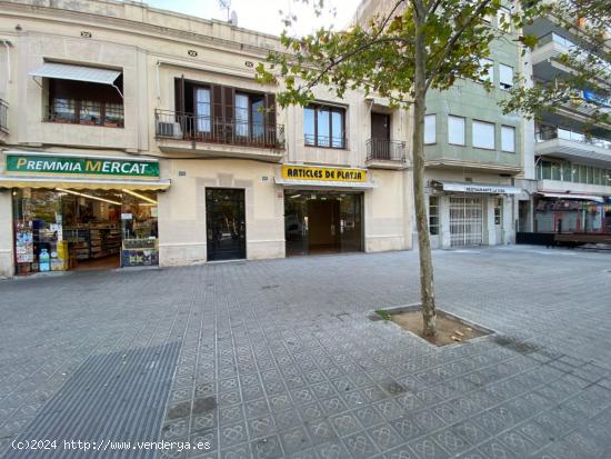 Local diafano en acera  Prime  Passeig Joan de Borbó - BARCELONA