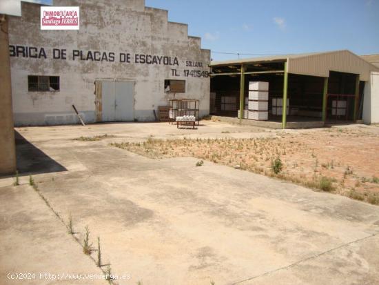 VENTA DE NAVES Y PARCELA EN EL POL.IND. ELS OLIVARONS DE SOLLANA - VALENCIA