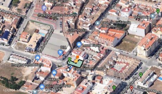 SOLAR URBANO EN GANDIA. 445 m2 suelo y aprox. edificabilidad 1.600m2  y 16 viviendas. - VALENCIA