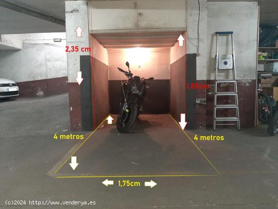  PARKING EN VENTA PARA VEHICULO PEQUEÑO O 2 MOTOS EN C/MOSSÈN QUINTÍ MALLOFRÉ (SANT ANDREU) - BAR 