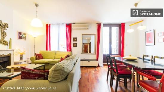 Fantástico apartamento de 1 dormitorio con aire acondicionado en Malasaña, todos los servicios inc