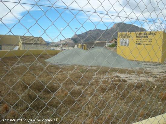 SE VENDE SOLAR URBANO EN HONDON DE LOS FRAILES - ALICANTE