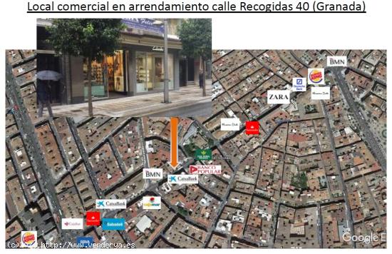 Excelente local en el centro de Granada con 225m2 en zona de gran paso - GRANADA